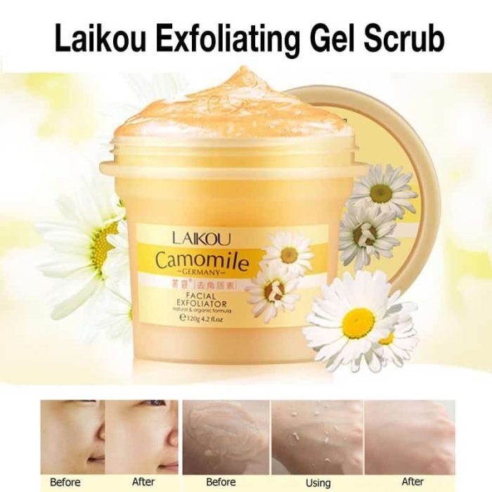 Laikou Camomile Facial Exfoliator Body Scrub - 120G 04 10