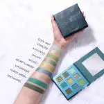 Focallure SECRET Green Eyeshadow Palette swatch