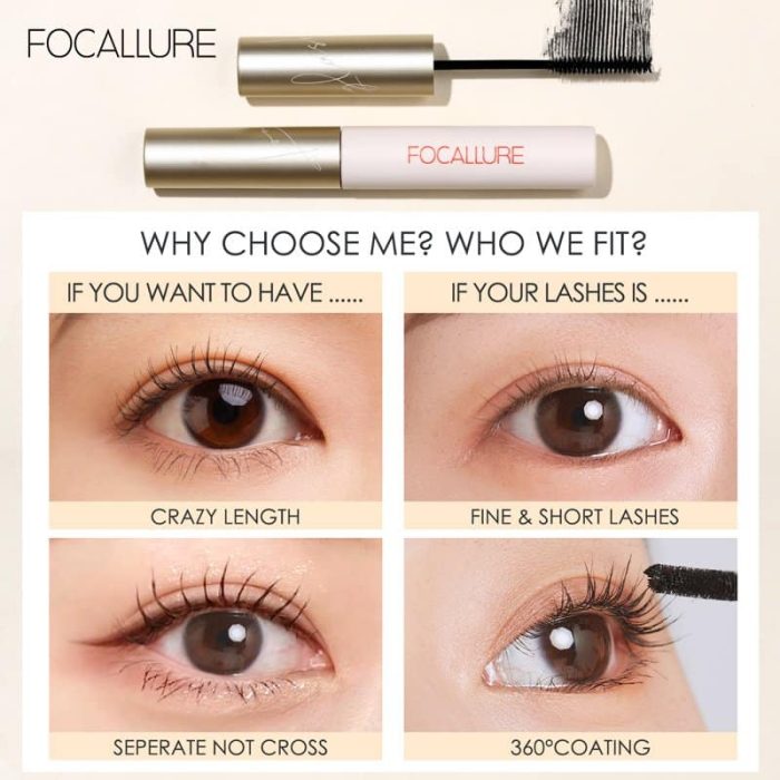 Focallure Waterproof &Amp; Long-Lasting Curling Mascara - Fa169 Focallure Longlash Waterproof Mascara