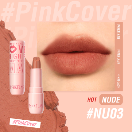 Pink Flash Silky Velvet Matte Lipstick L05 - NU03