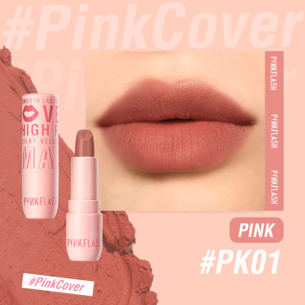 Pink Flash Silky Velvet Matte Lipstick L05 - PK01