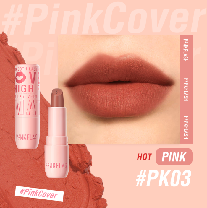 Pink Flash Silky Velvet Matte Lipstick L05 - Pk03