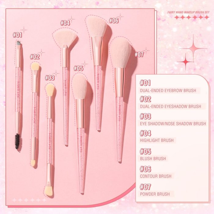 Pink Flash Brush Sets