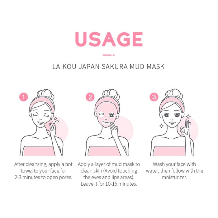 Laikou Japan Sakura Mud Mask - 75Gm