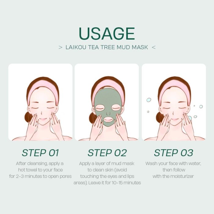 Laikou Tea Tree Mud Mask 5Gm -5Pcs