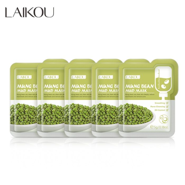 Laikou Mung Bean Mud Mask 5Gm -5 Pcs