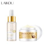 LAIKOU 24k Gold Snail Face Serum + Snail Extract Face Cream 25 gm [Combo]