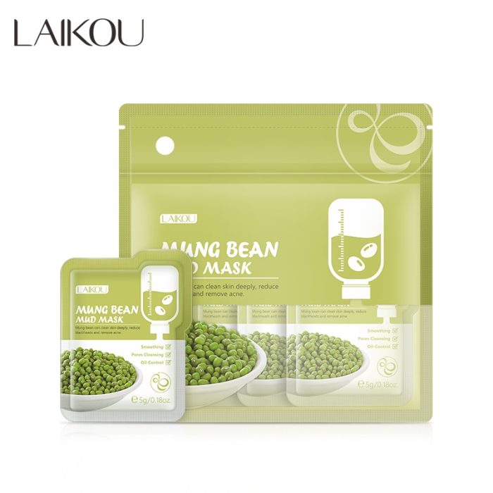 Laikou Mung Bean Mud Mask 5Gm - 12Pcs