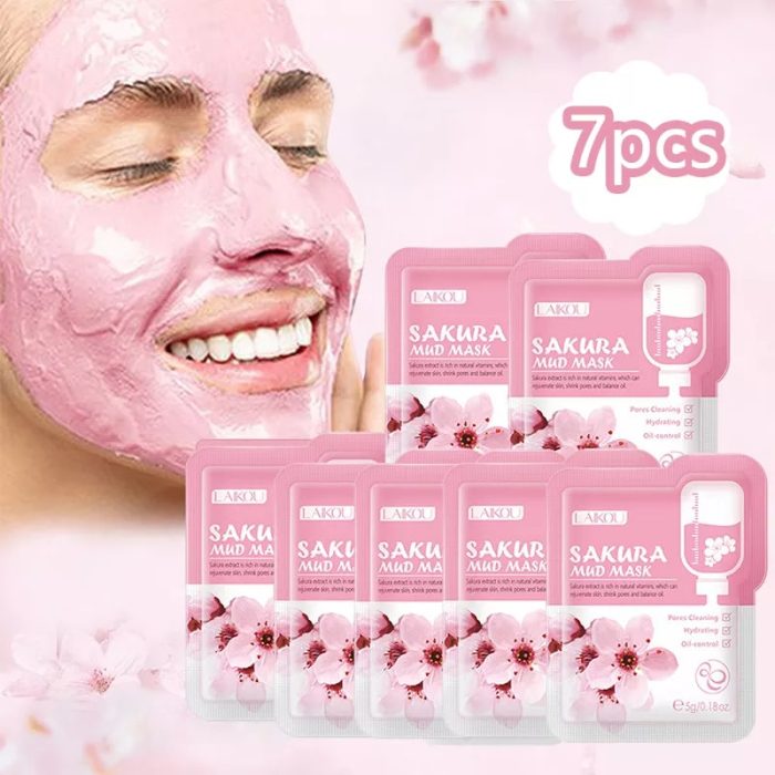 Laikou Sakura Mud Mask -7 Pcs