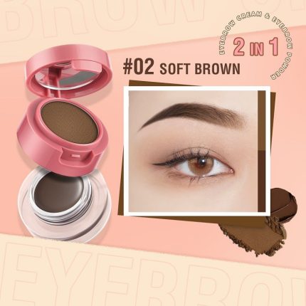 PINKFLASH Duo Effect Eyebrow Pomade E22 Shade 02