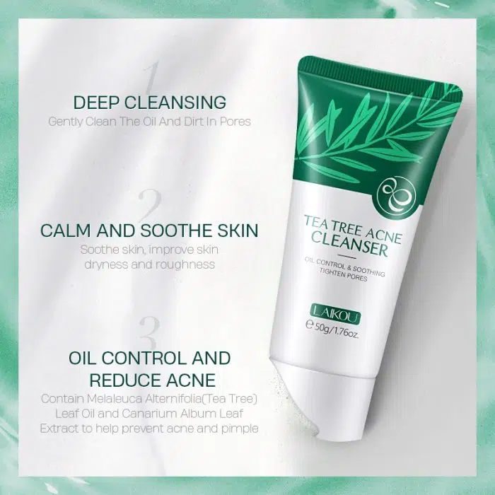 Laikou Tea Tree Acne Cleanser - 50G