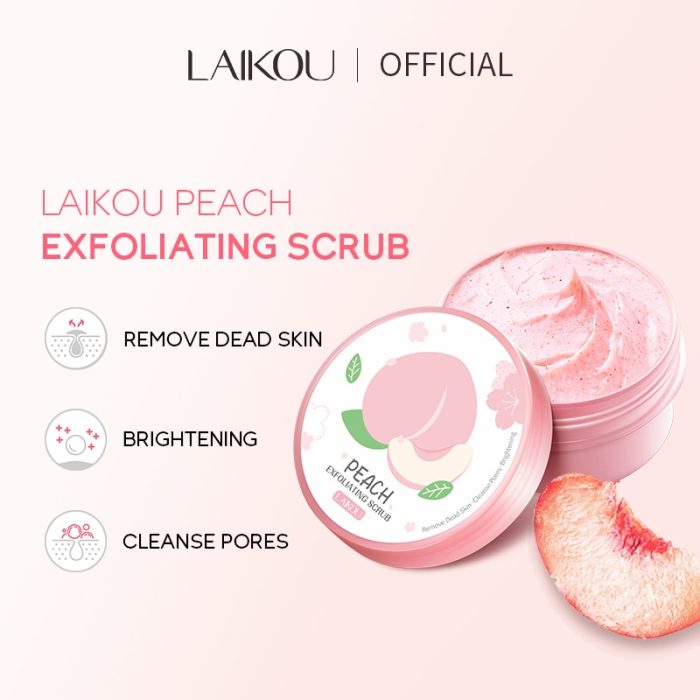 Laikou Peach Exfoliating Scrub 90G