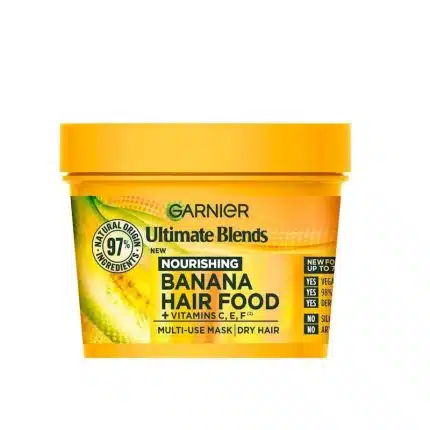 Garnier Banana Hair Food 3-In-1 Dry Hair Mask Treatment - 390ml