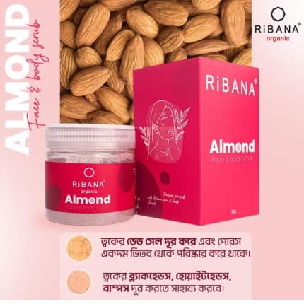 Ribana Almond Face & Body Scrub 50g