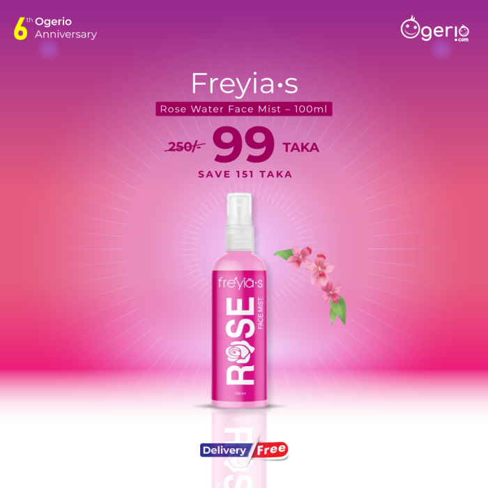 Freyias Rose Water Face Mist