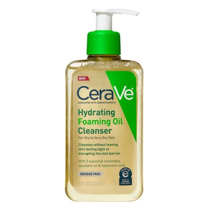 Cerave Hydrating Foaming Oil Cleanser For Dry To Very Dry Skin - 237Ml
