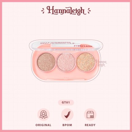 PINKFLASH 3 Pan Eyeshadow Pallete Glitter High Pigment - GT01