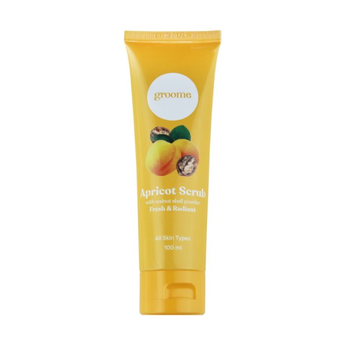 Groome Apricot Scrub With Walnut Shell Powder 100Ml