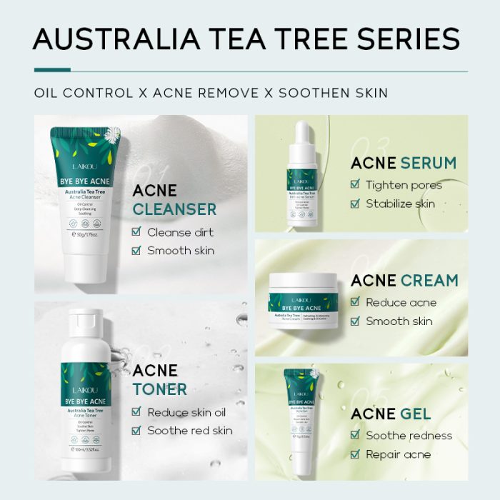 Laikou Tea Tree Bye Bye Acne Skincare Set