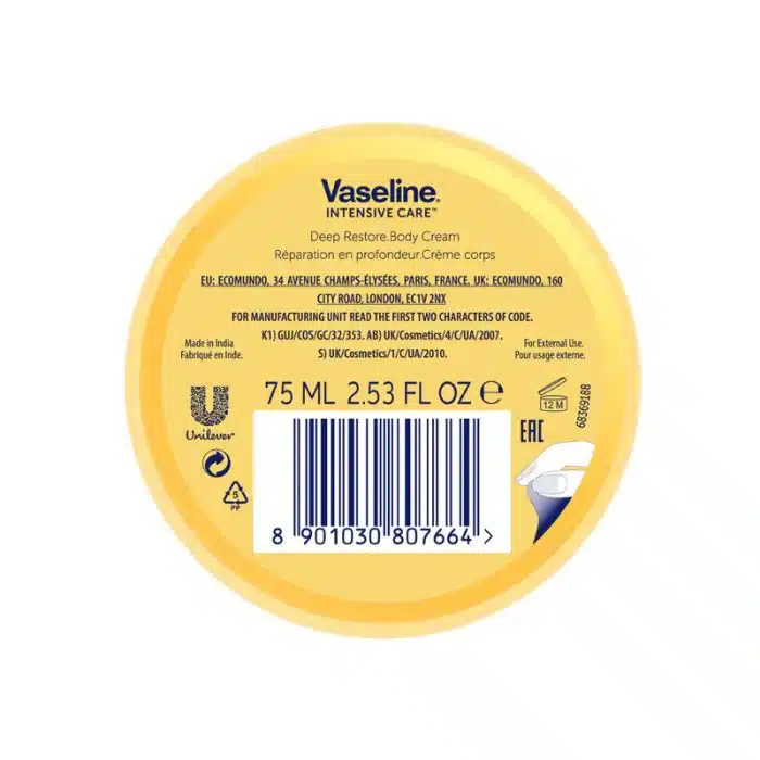 Vaseline Intensive Care Deep Restore Body Cream