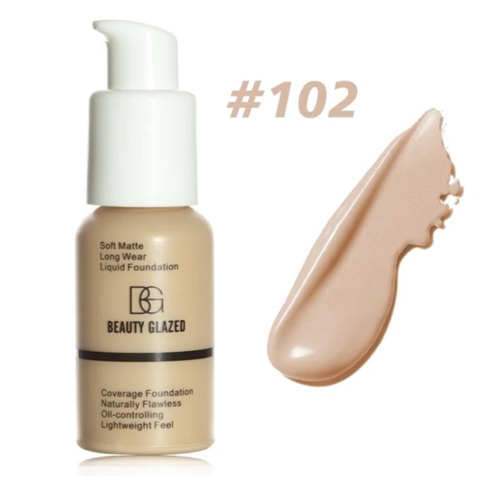 Beauty Glazed Foundation Waterproof Nude 102 - 30Ml