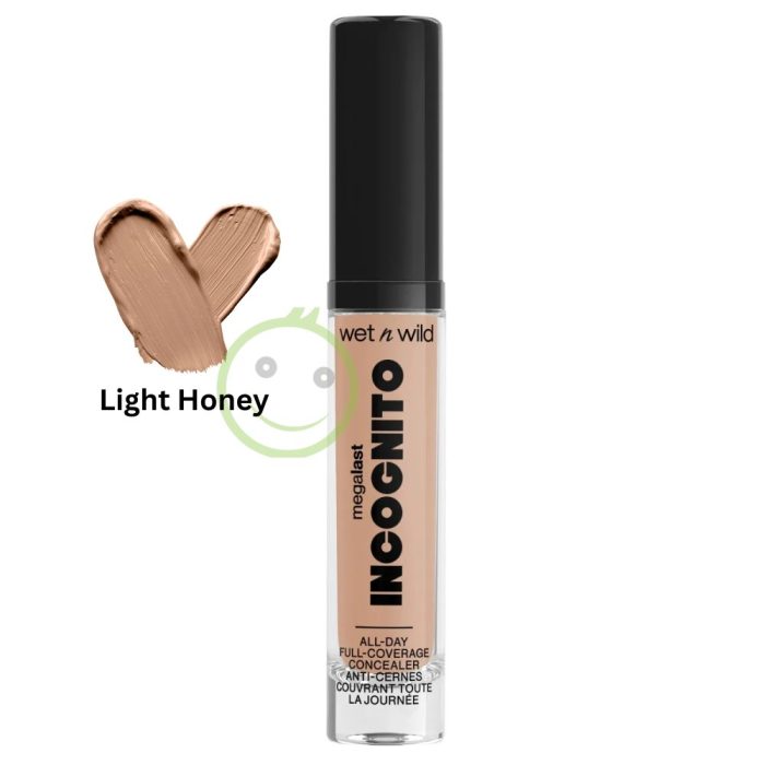 Wet N Wild Concealer Mega Last Incognito All-Day Full Coverage - Light Honey