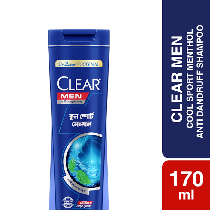 Clear Men Shampoo Cool Sport Menthol Anti Dandruff