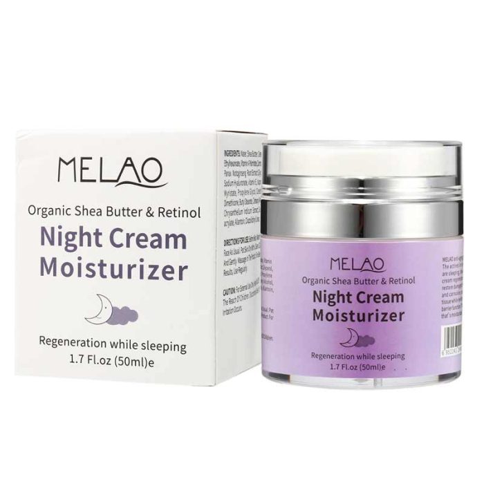 Melao Organic Shea Butter &Amp;Amp; Retinol Night Cream - 50Ml