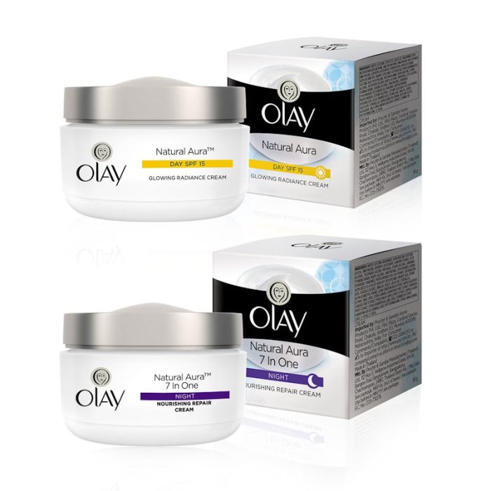 Olay Natural Aura Night Cream &Amp;Amp; Day Cream Spf 15