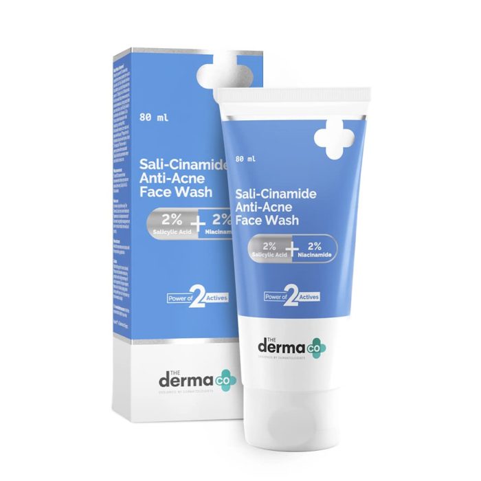 The Derma Co Sali-Cinamide Anti-Acne Face Wash - 80Ml