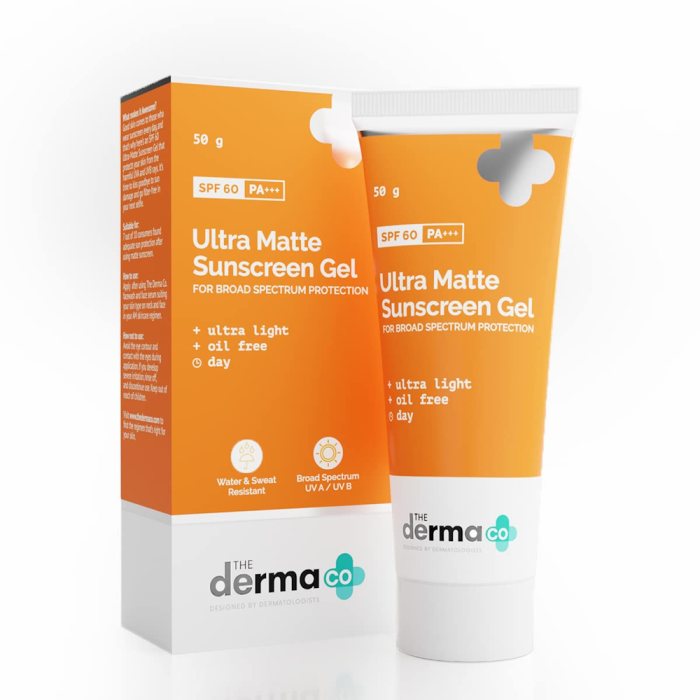 The Derma Co Ultra Matte Sunscreen Gel Spf 60 Pa+++ 50G