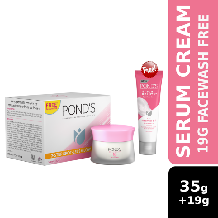 Ponds Bright Beauty Serum Cream 35G