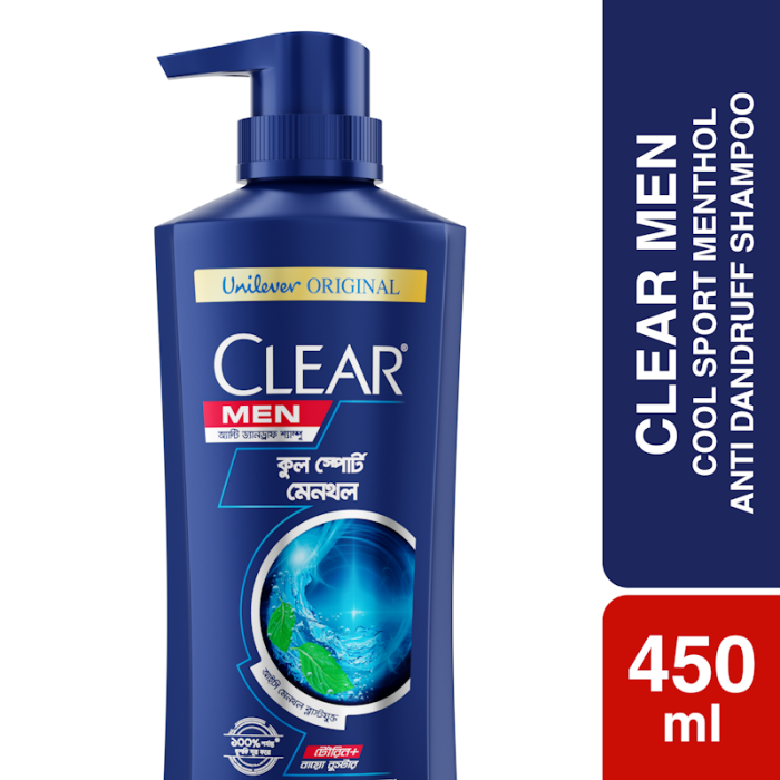 Clear Men Cool Sport Menthol Anti Dandruff Shampoo