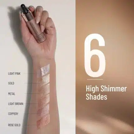 swiss beauty liquid highlighter swatch