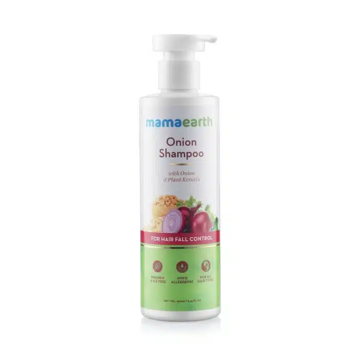 Mamaearth Onion Shampoo For Hair Fall Control 250Ml