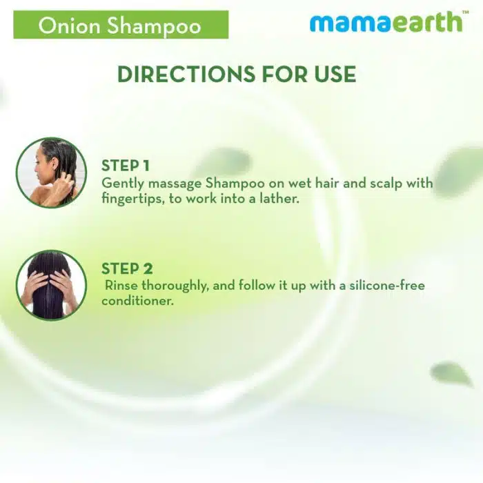 Mamaearth Onion Shampoo For Hair Fall Control 250Ml