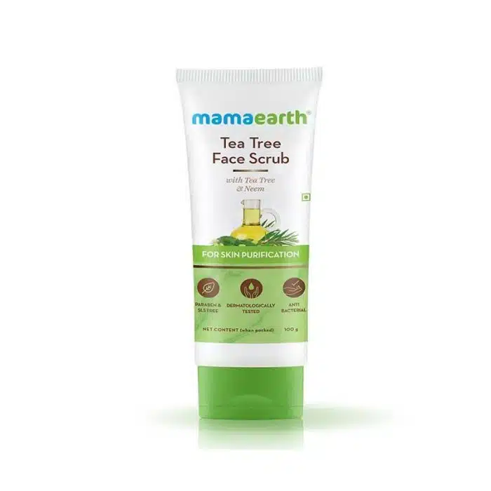 Mamaearth Tea Tree Face Scrub 100Gm