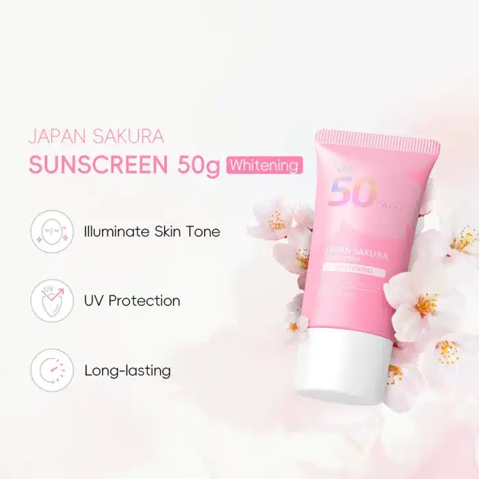 Laikou Japan Sakura Whitening Sunscreen Spf50 Pa+++ 50G Sg 11134301 7Rdyb