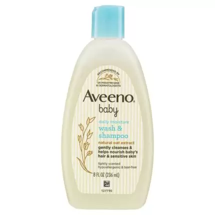 Aveeno Baby Daily Moisture Wash & Shampoo 236ml