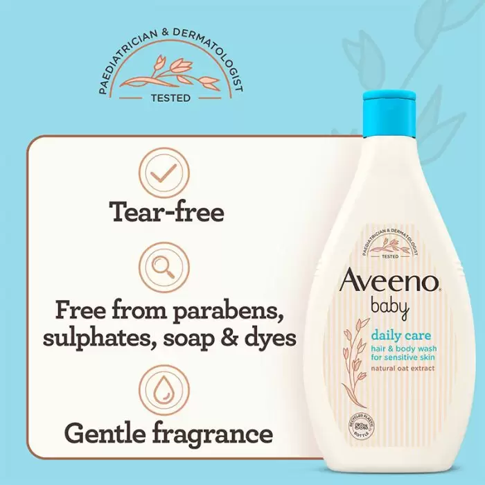 Aveeno Daily Care Baby Hair &Amp; Body Wash For Sensitive Skin 250Ml.