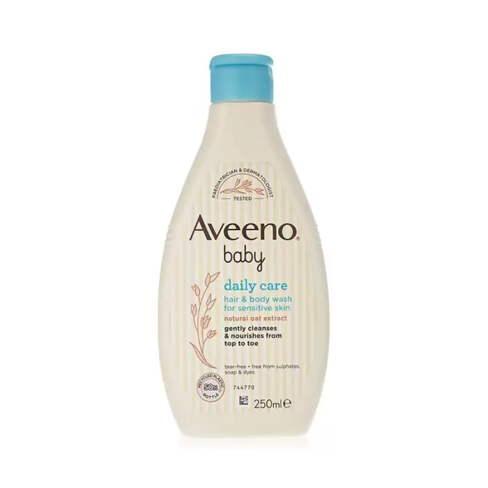 Aveeno Baby Daily Care Hair &Amp;Amp; Body Wash For Sensitive Skin 250Ml